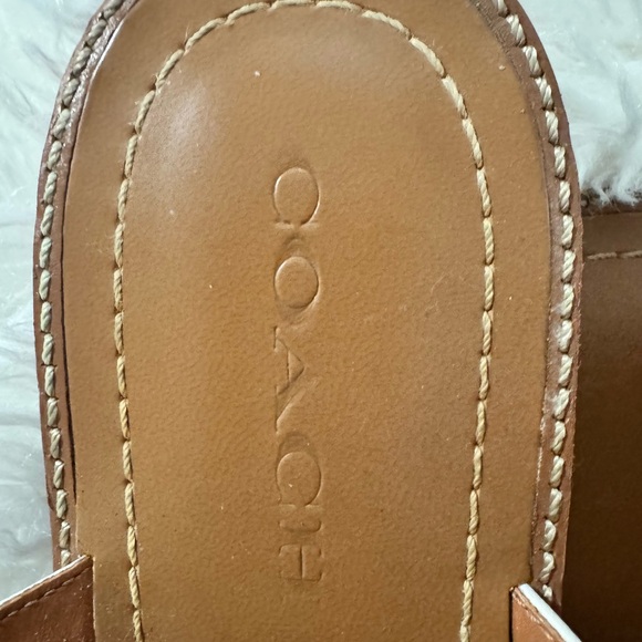 Coach Women's Lesli Leather Sandals with buckle - Picture 5 of 6